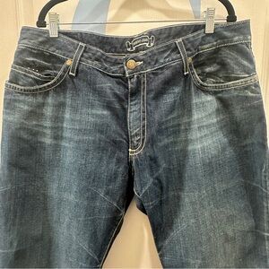 Robin’s Jean Leather Cross Jeans Rivets Religious Goth Gothic Size 42